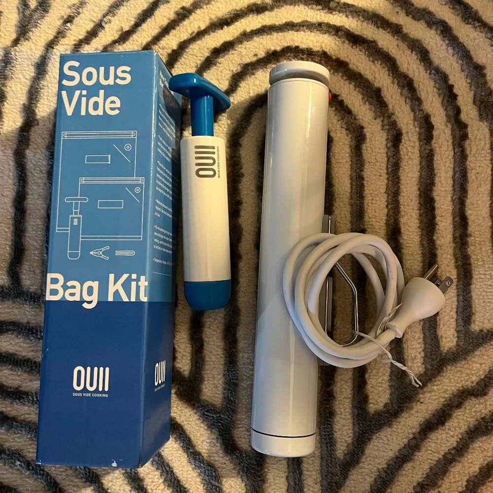 Breville Chefsteps White Joule Sous Vide with Ouii bag kit